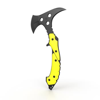 Hawk blade isolated on background photo