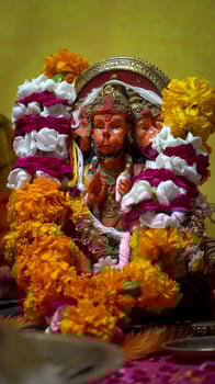 Indian Lord Hanuman ji Statue photo