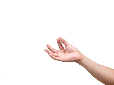 Isolated man hand finger catch isolated,Man hand finger clipping photo
