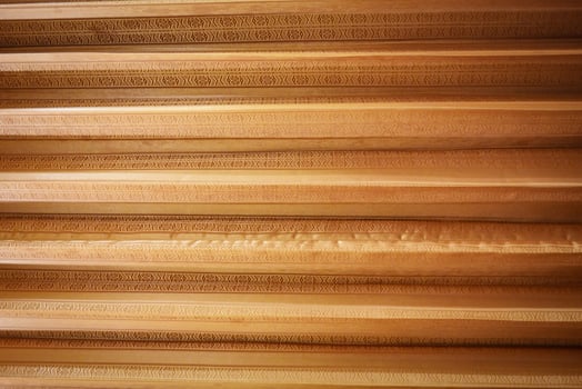 Golden orange fabric curtain texture background photo