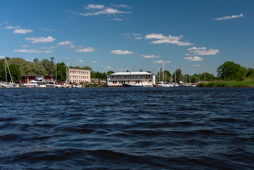 Views of the surroundings of Riga from Daugava photo