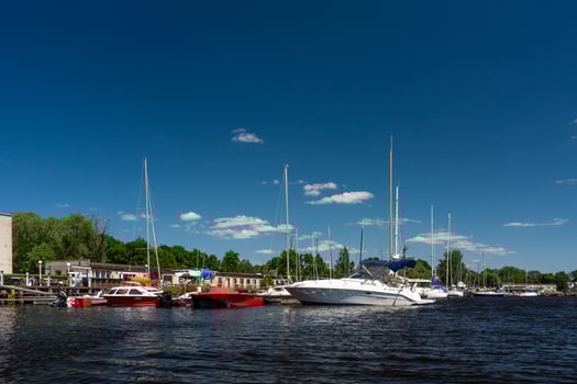 Views of the surroundings of Riga from Daugava photo