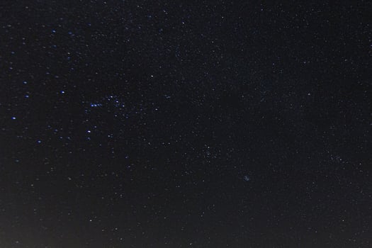 Picture of cloudless starry sky at nighttime at northern hemisphere photo