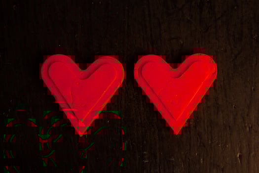 Texture with love hearts for design. Valentines day card concept. Heart for Valentines Day greeting card. Love is. photo