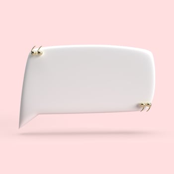 speech bubble 3D render minimal concept photo