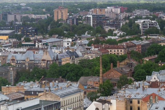 Riga from Above in the Summer photo