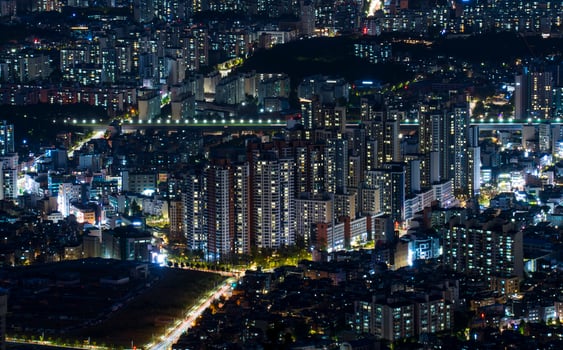 Apartment Landscape in Seoul, Korea photo