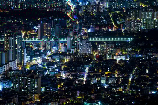 Apartment Landscape in Seoul, Korea photo