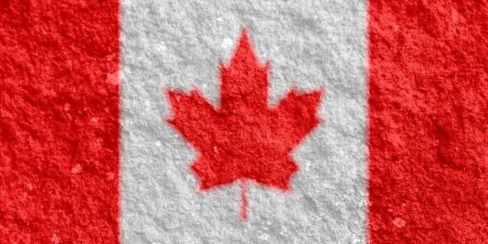 canadian flag texture as background photo