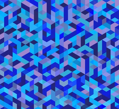 Purple triangular mesh photo