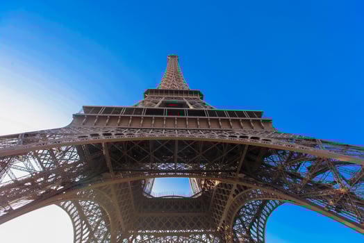 Beautiful view of Eiffel Tower in Paris photo