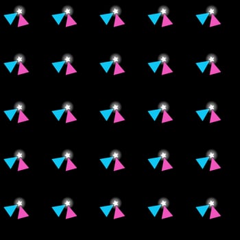seamless geometric pattern seamless geometric pattern with hearts triangles photo