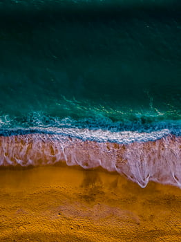 aerial beach and sea backround photo