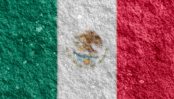 mexican flag texture as a background photo