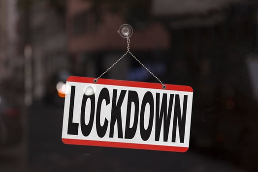 Lockdown - Closed sign photo
