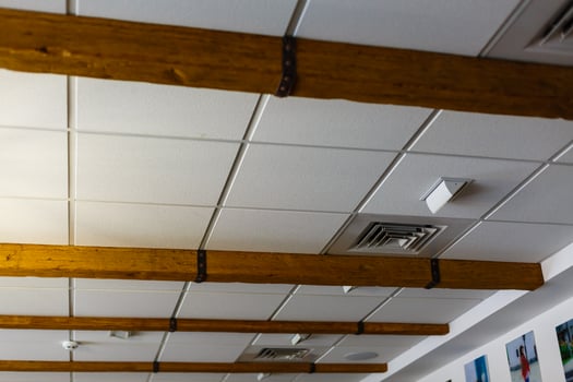 Wooden design wooden beams and floor to ceiling as a design element modern interior photo