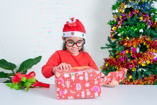 child girl cristmas photo