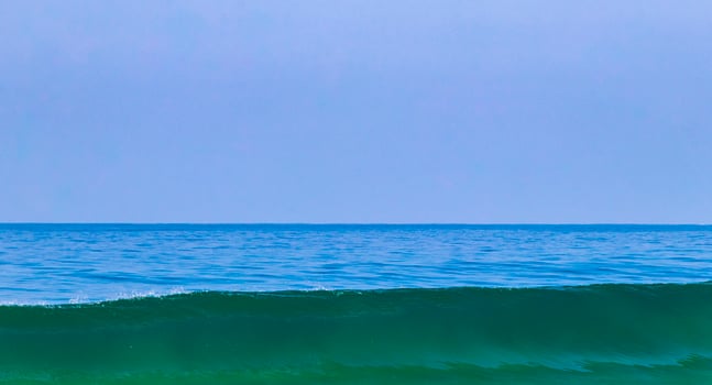 Extremely huge big surfer waves at beach Puerto Escondido Mexico. photo