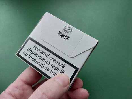 KYIV, UKRAINE - JANUARY 15, 2023 Cigarettes moldovan companies Astru photo