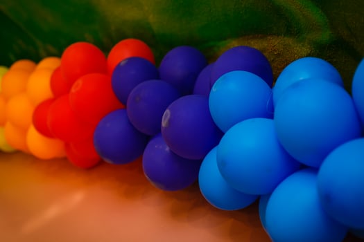 Colorful balloons background photo