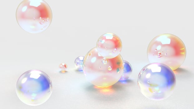 luxury pearls background, pearls background 3D render photo