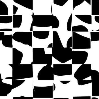 Trendy minimalist seamless pattern with abstract creative artistic hand drawn composition ideal for interior design, wallpaper, minimal background, illustration photo