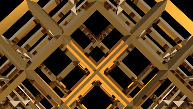 bronze 3d modern wireframe geometric structure background photo