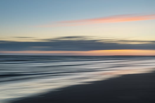 blurred sea landscape photo
