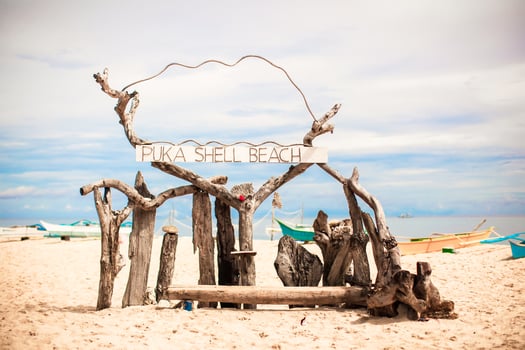 Scenic beach view photo