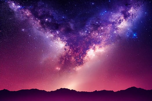 Galaxy milky-way starry night in space background. photo