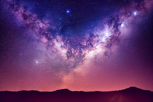 Galaxy milky-way starry night in space background. photo