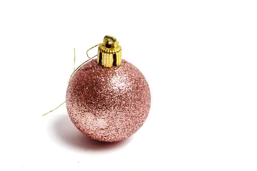 christmas ball isolated on white background photo