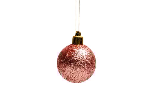 christmas ball isolated on white background photo