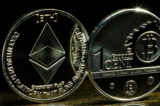Ethereum blockchain cryptocurrency photo