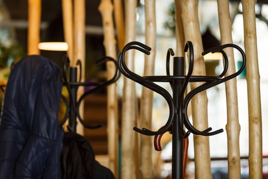 rack hanger in the restaurant photo