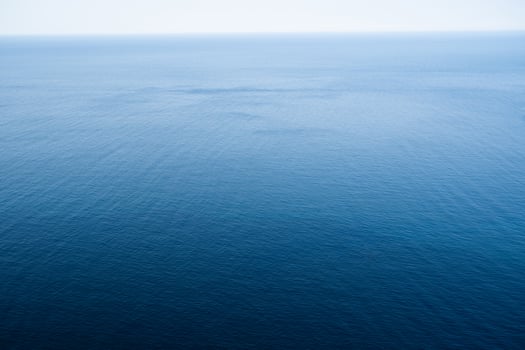 sea ocean from from a bird's eye view, drone photo