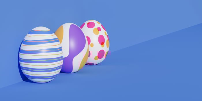 easter egg 3d render illustration minimal concept photo