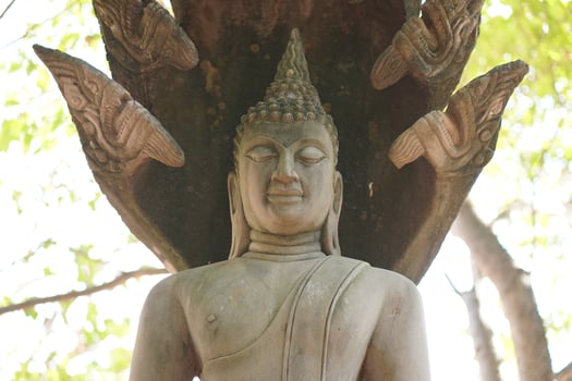 Buddha statue in Thailand temple photo