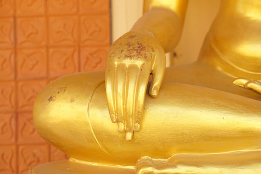 Buddha statue in Thailand temple photo