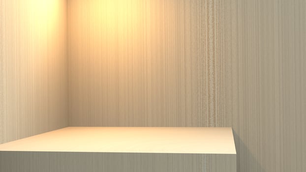 blank stand interior design, empty room for show case background, 3D rendering mapple wood blank stand interior design photo