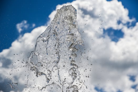 water splash in the sky photo