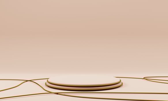 3d rendering minimalist podium scene background photo