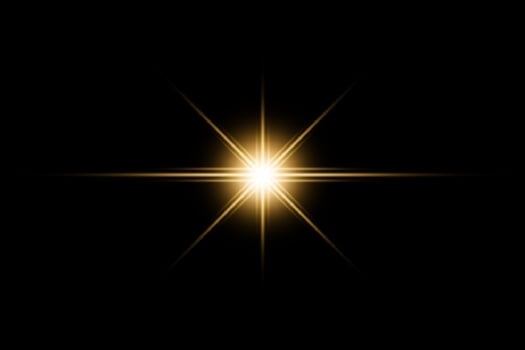 Lens flare light transparent on black background photo