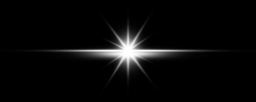 Light effect. Glow isolated white light effect set, lens flare, explosion, glitter, dust, line, sun flash, spark and stars, spotlight, curve twirl. Sunlight, abstract special effect. photo