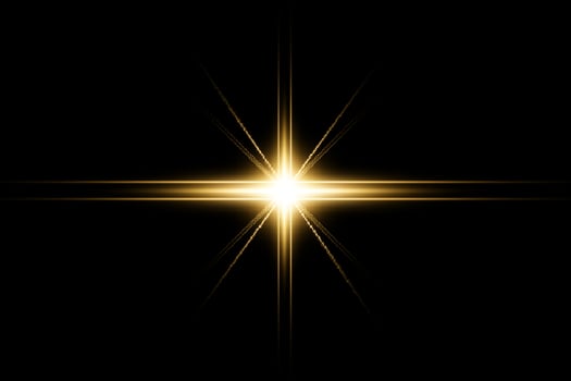Yellow horizontal lens flares pack. Laser beams, horizontal light rays. Beautiful light flares. Flash light with fairy dust sparks and golden stars shine. Dusty shine light photo