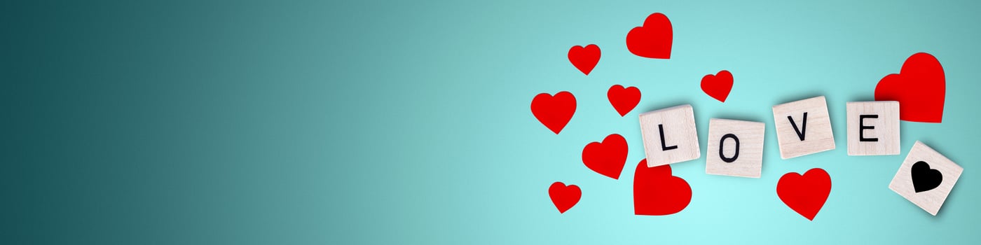 Happy Valentine's Day background. Love concept. 3d illustration photo