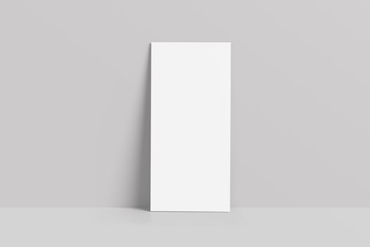 White vertical paper sheet Mockup photo