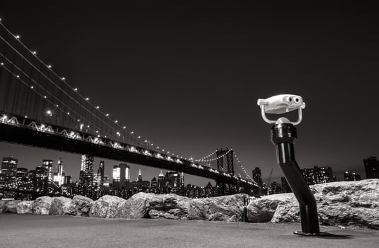 Manhattan Bridge At Night photo