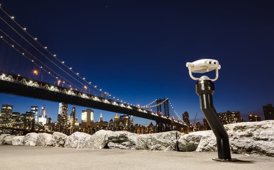 Manhattan Bridge At Night photo