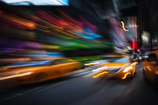 Illumination and night lights of big city photo